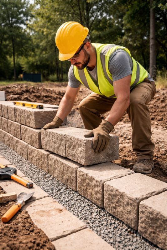 Block Wall Installation in Plattsburgh, NY