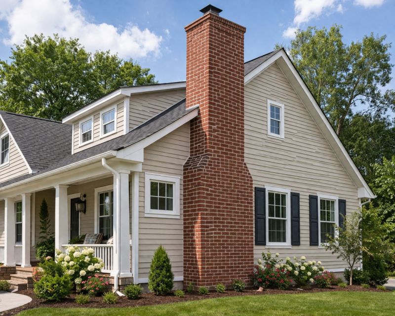 Brick Chimney Installation in Burlington, VT
