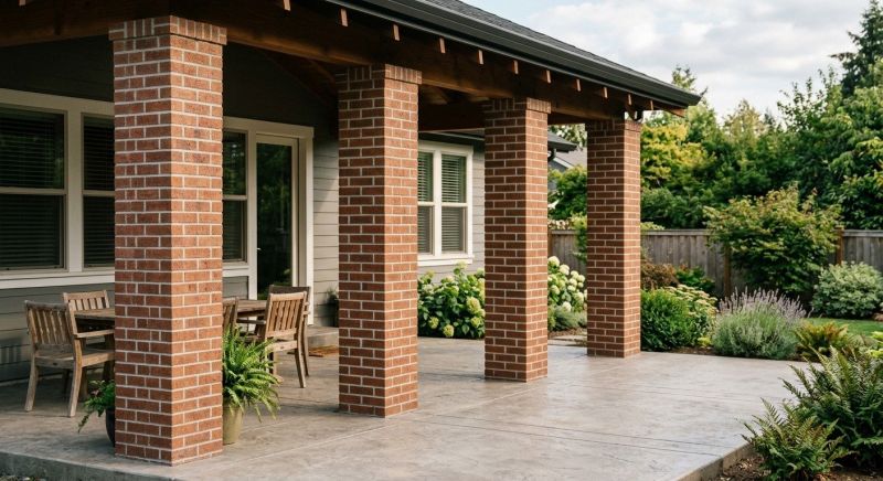 Brick Columns Installation in Burlington, VT