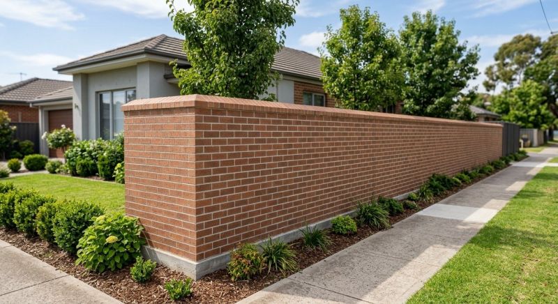 Brick Fence Installation in Burlington, VT