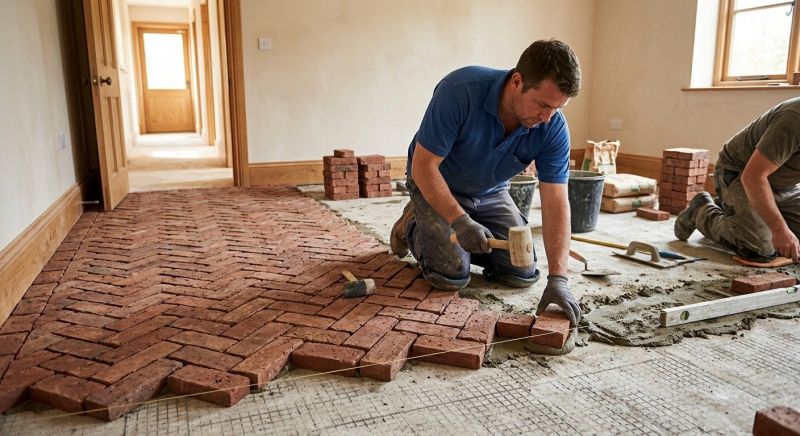 Brick Flooring Installation in Burlington, VT