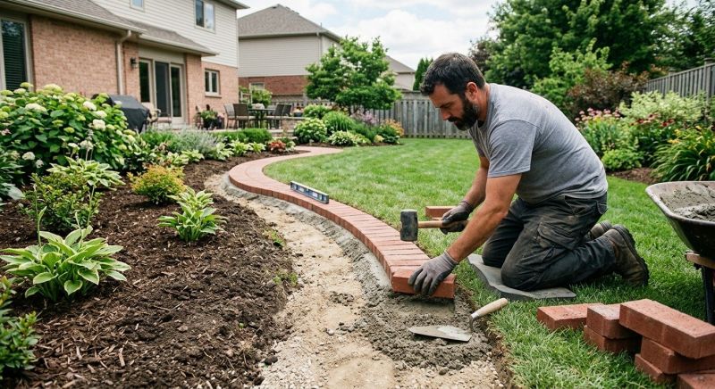 Brick Hardscaping Installation in Cambridge, VT