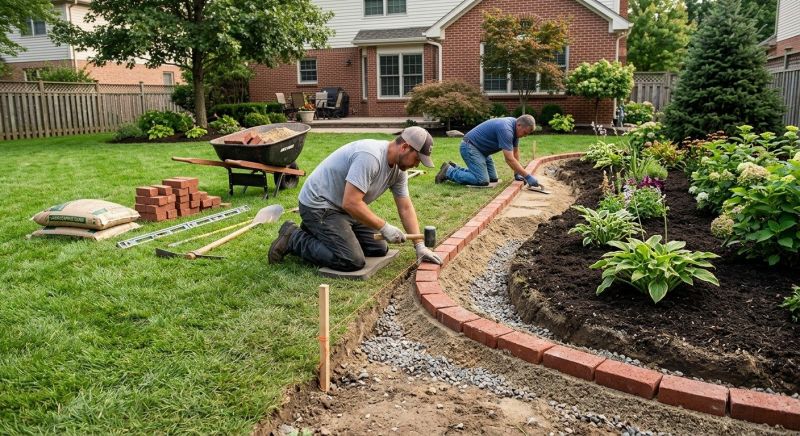 Brick Hardscaping Installation in Milton, VT