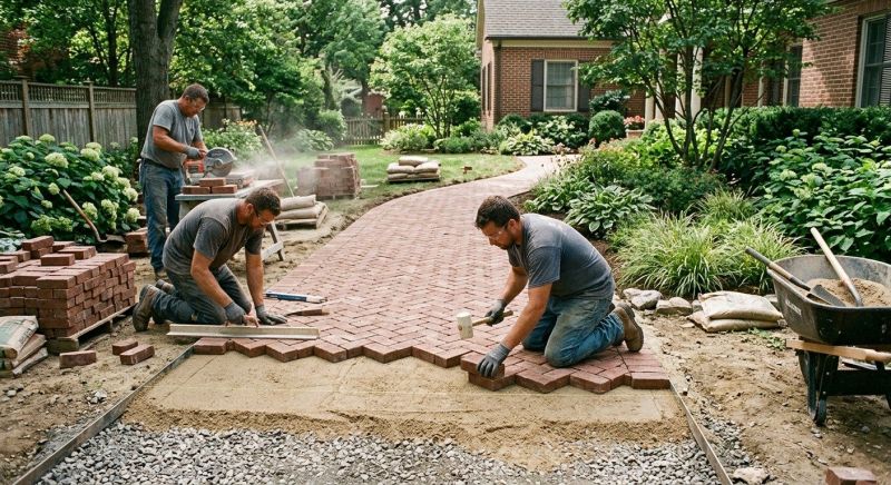 Brick Hardscaping Installation in Plattsburgh, NY