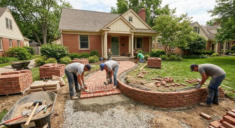 Brick Hardscaping Installation in Saint Albans, VT