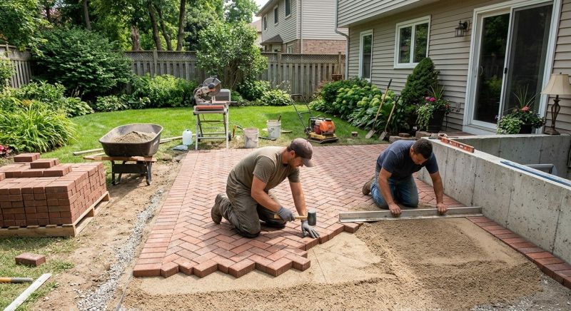 Brick Paving Installation in Cambridge, VT
