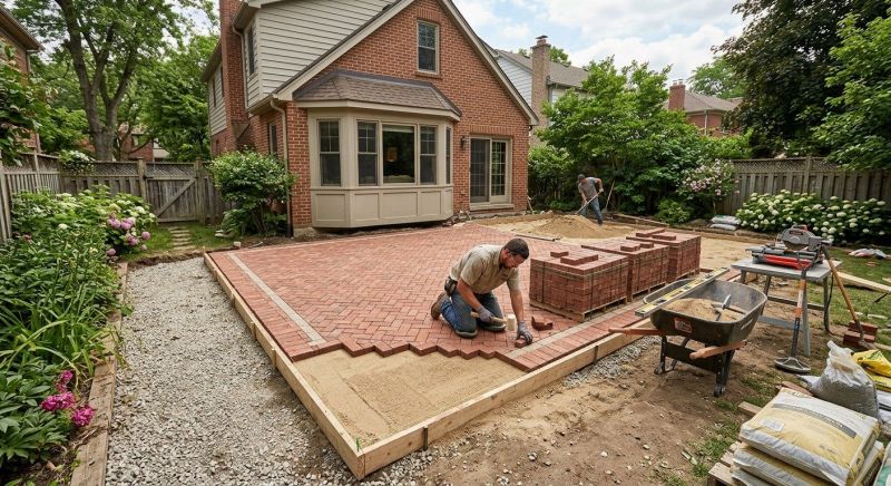 Brick Paving Installation in Grand Isle, VT