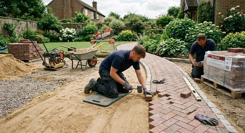 Brick Paving Installation in South Burlington, VT