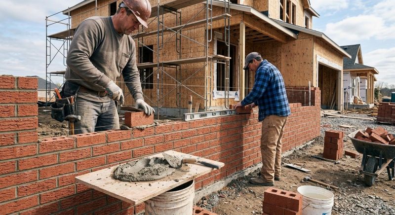 Brick Wall Construction in Burlington, VT