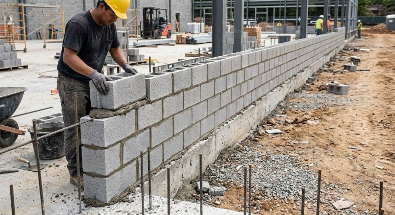 Cinder Blocks Installation in Burlington, VT
