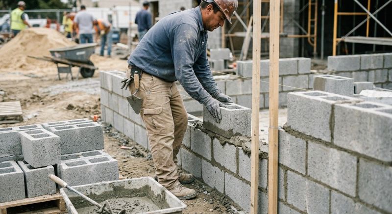 Concrete Blocks Installation in Grand Isle, VT