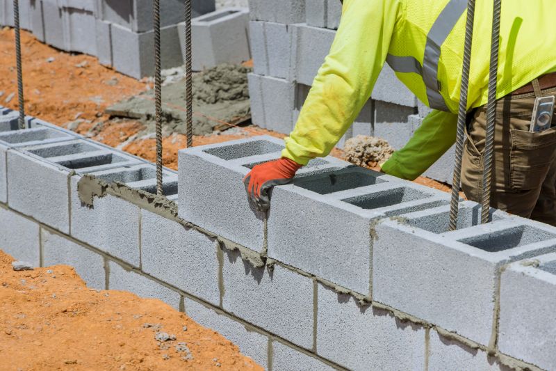 Concrete Blocks Installation in Milton, VT