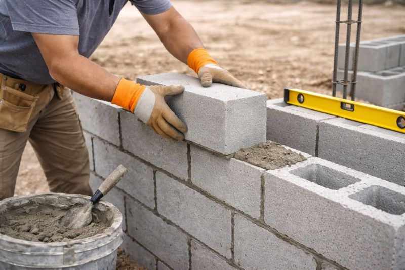 Concrete Blocks Installation in Milton, VT