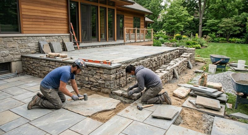 Deck Masonry Installation in Burlington, VT