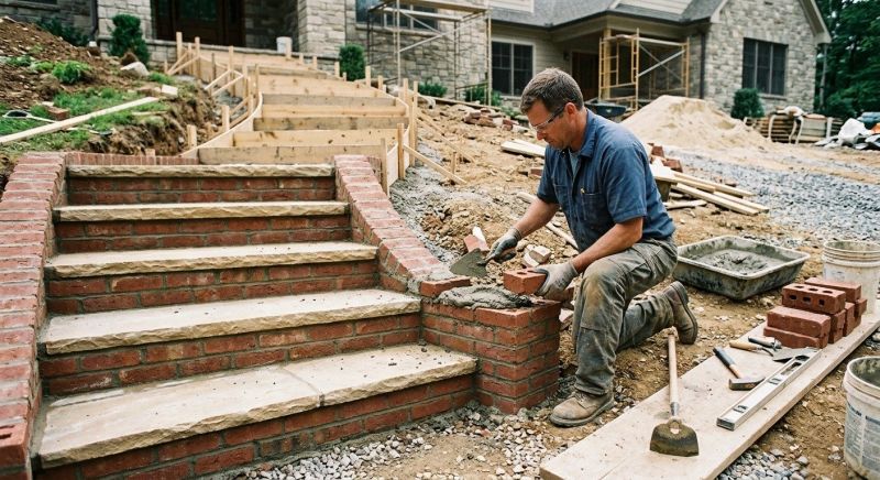Masonry Steps Installation in Burlington, VT