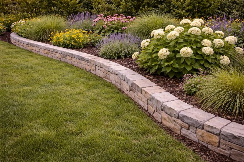 Stone Edging Installation in Burlington, VT